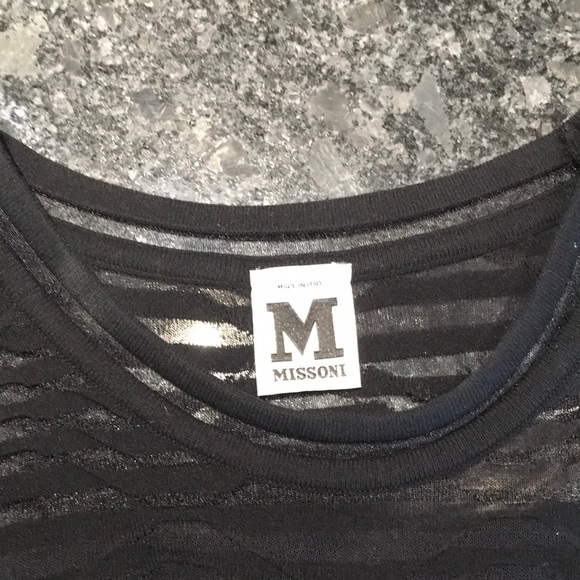 Missoni Black Cocktail Dress with Sheer Detailing - Picture 2 of 3